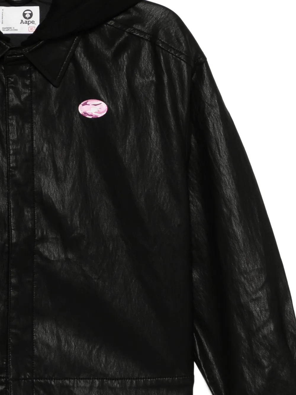 Aape By A Bathing Ape Logo-patched Jacket In Animal Print