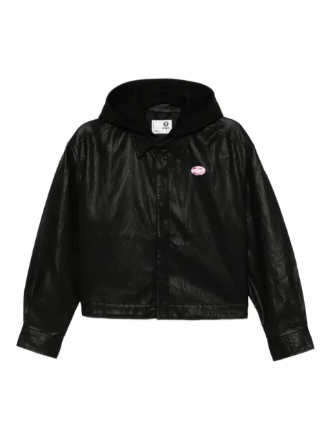 AAPE BY *A BATHING APE® جاكيت بشارة شعار الماركة