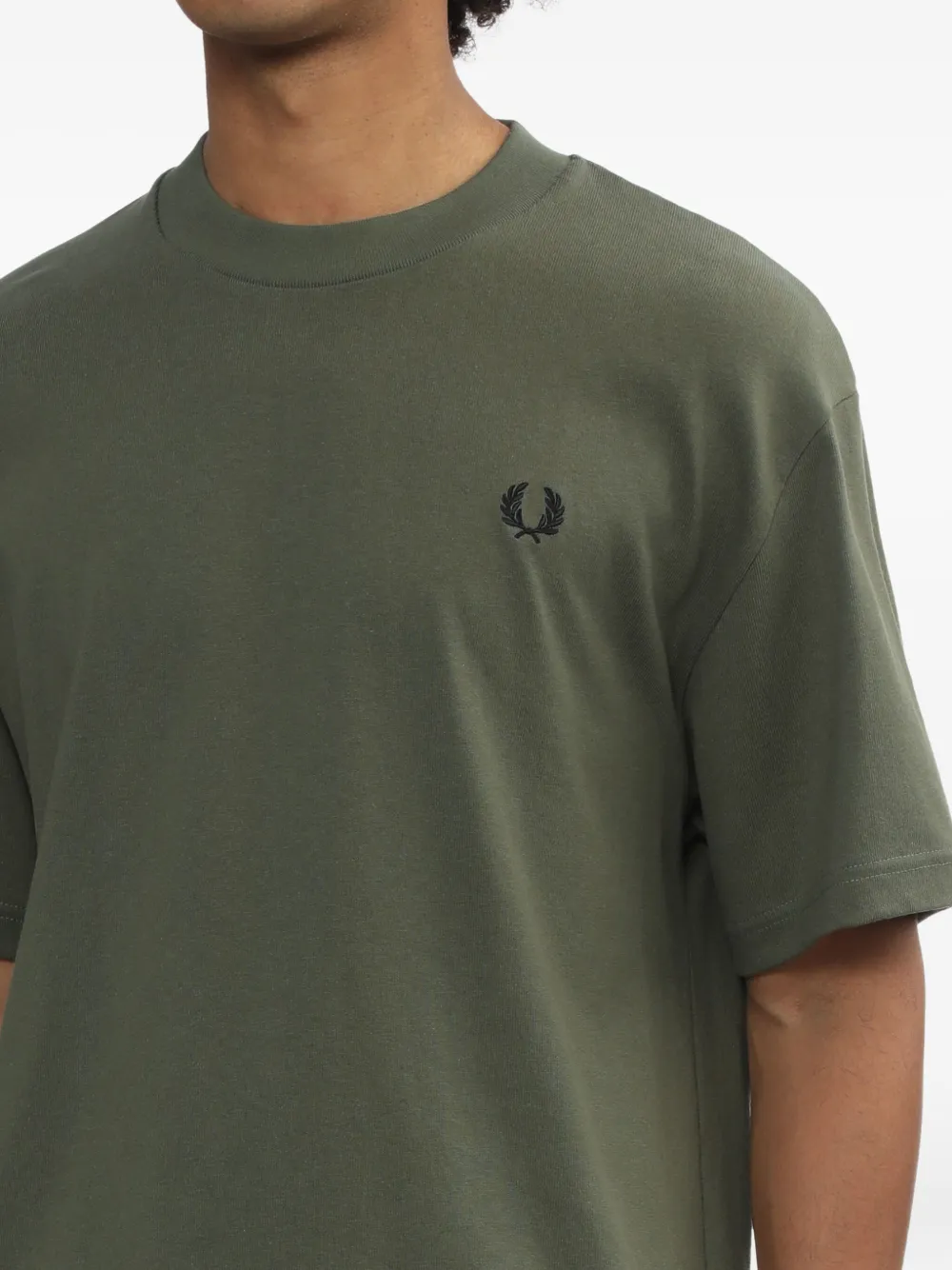 Fred Perry T-shirt met logodetail Groen