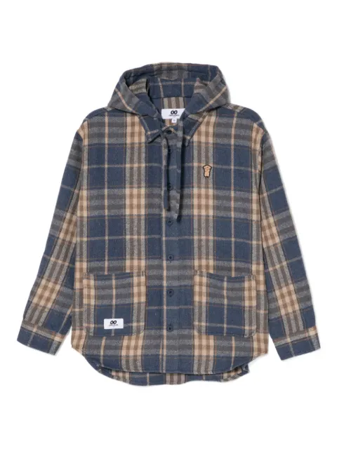 CHOCOOLATE embroidered plaid shirt