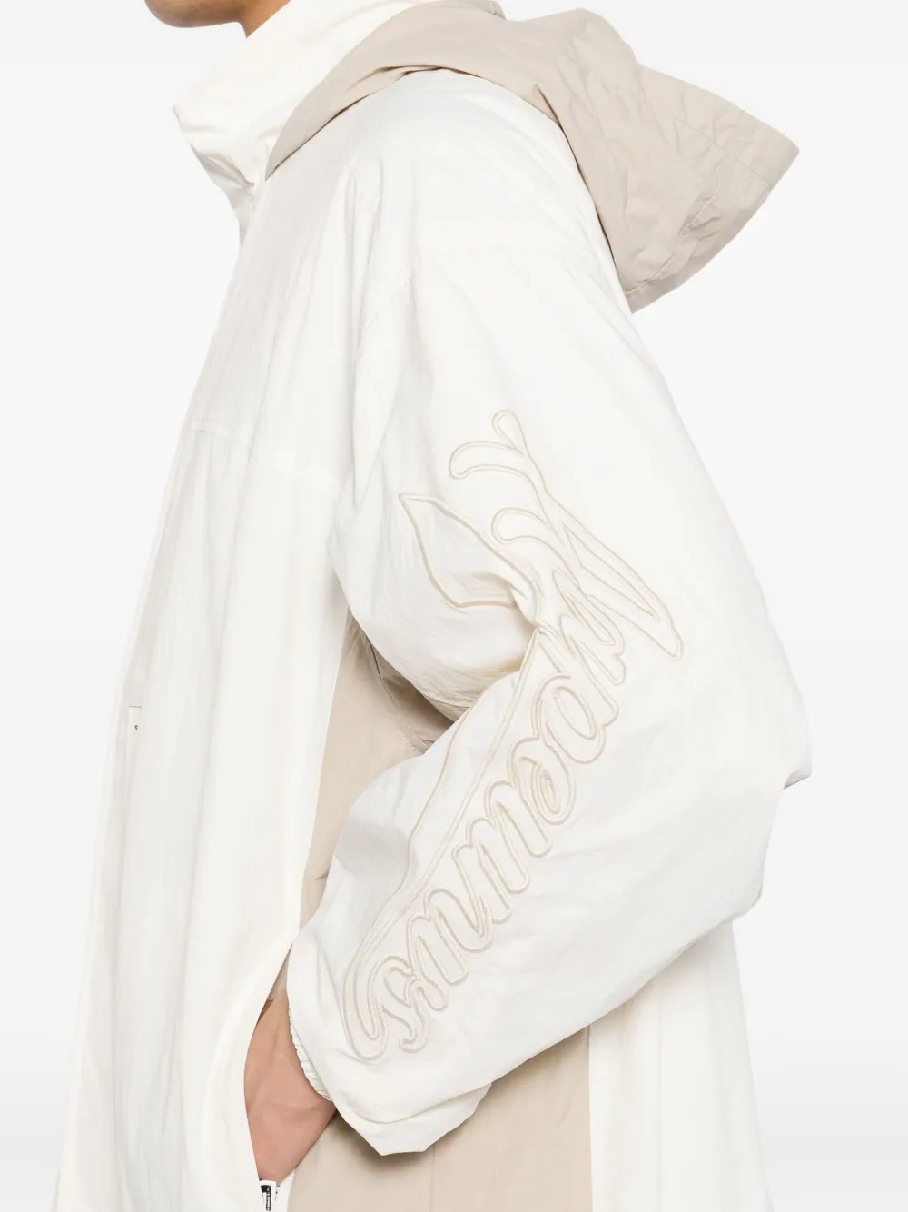 Aape By A Bathing Ape Logo-embroidered Jacket In White