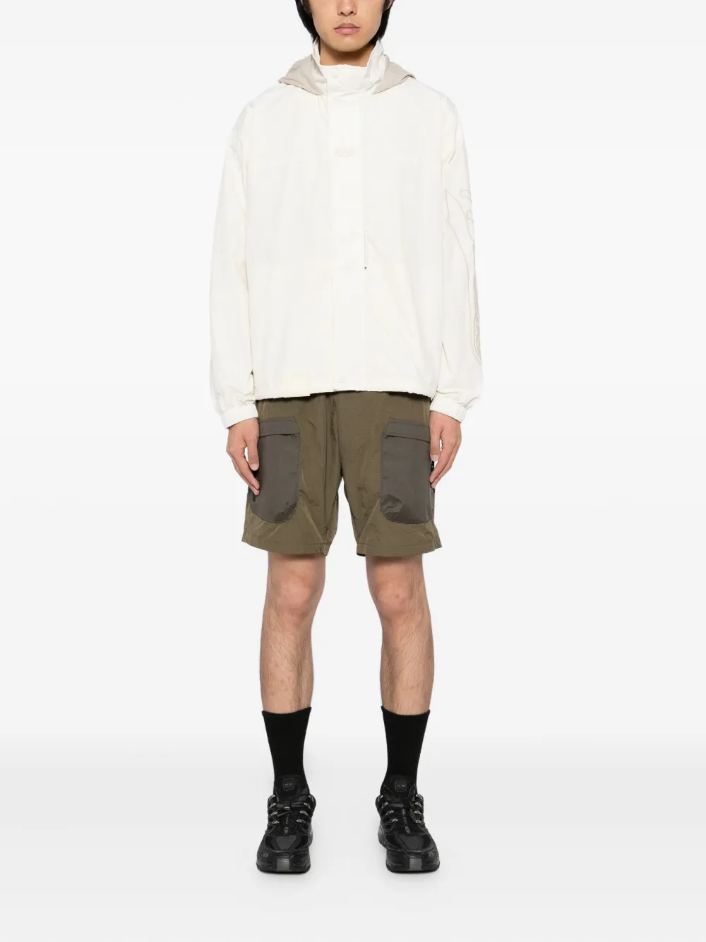 Aape By A Bathing Ape Logo-embroidered Jacket In White