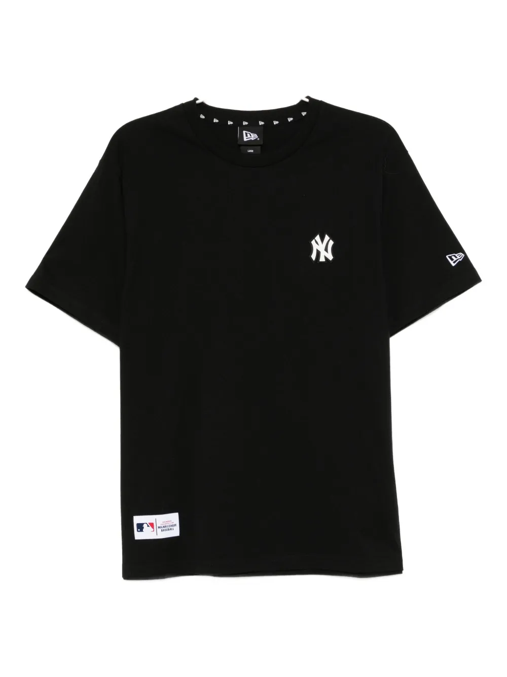 NEW ERA CAP T-shirt in cotone con logo - Nero