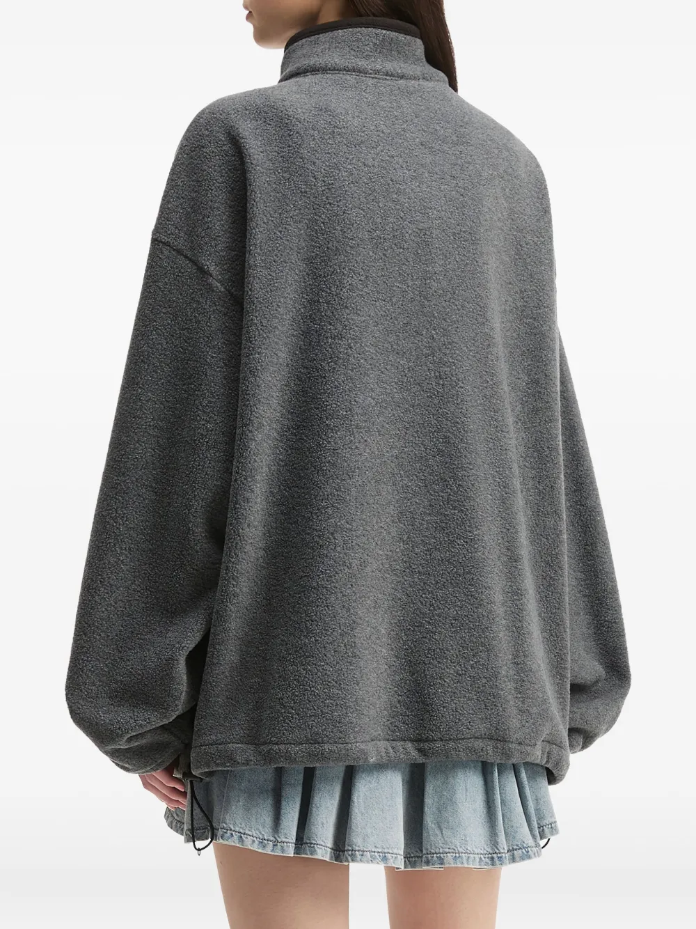 B+ab Zip-up Fleece Jacket In Gray