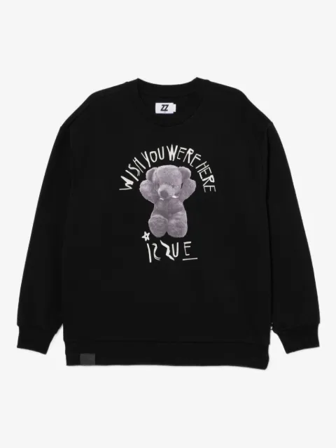 izzue graphic-print cotton sweatshirt