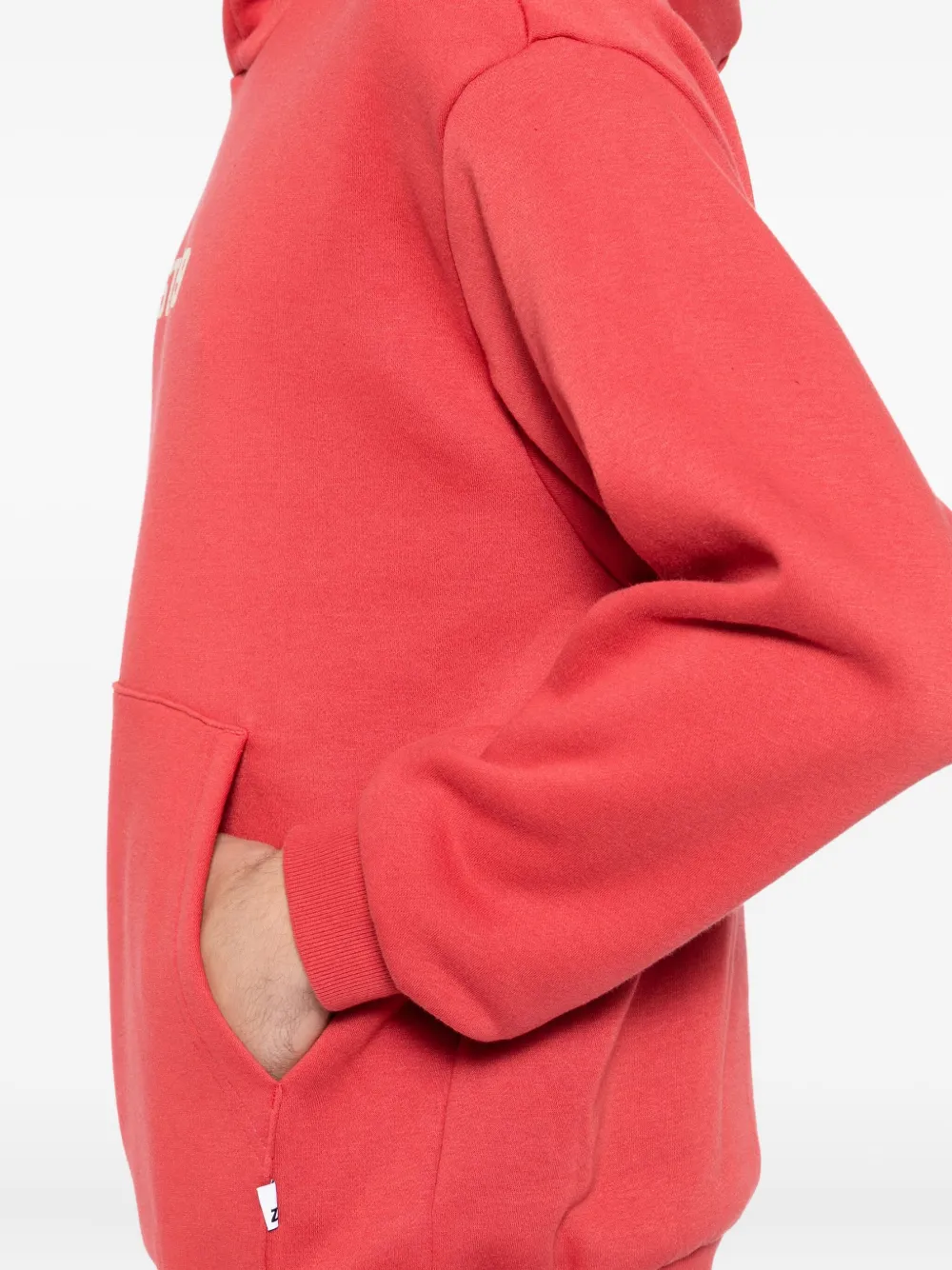 izzue Hoodie met geborduurd logo Rood