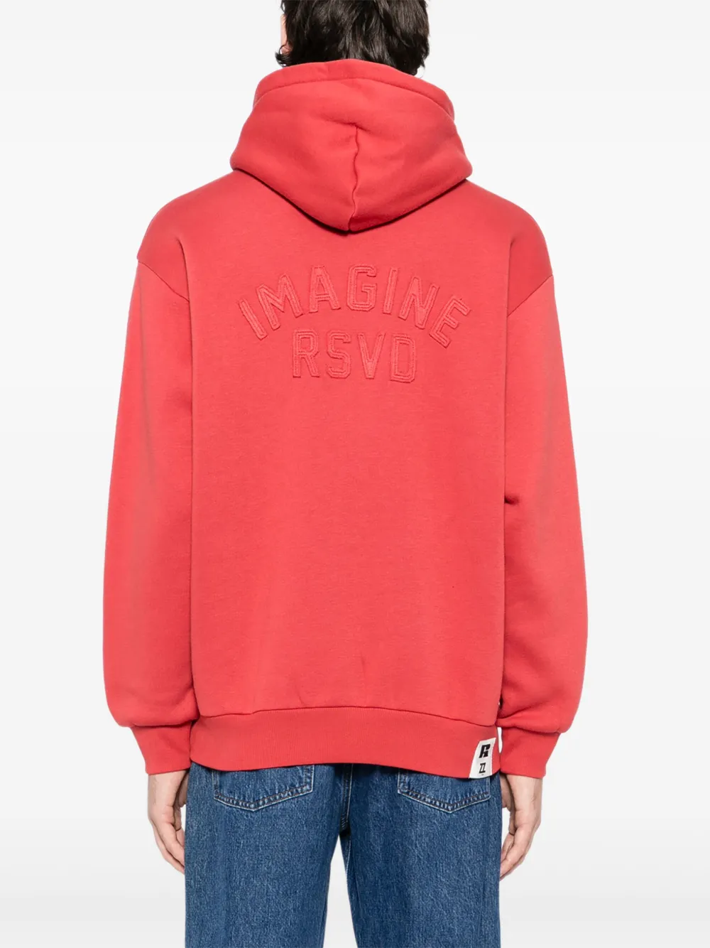izzue Hoodie met geborduurd logo Rood