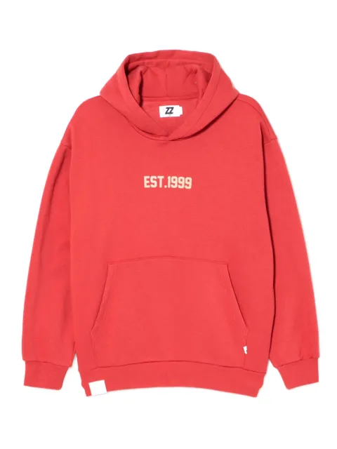 izzue logo-embroidered hoodie