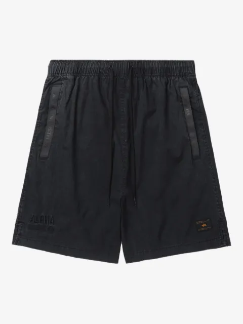 Alpha Industries logo-patch shorts