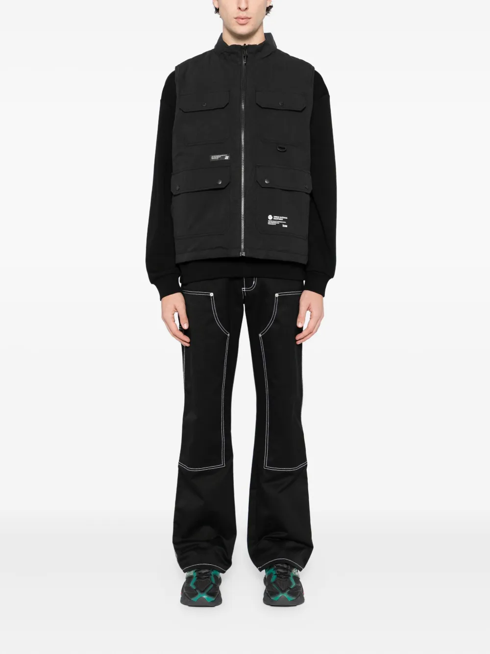 izzue logo-patched gilets | Waistcoats & Gilets | Image 2