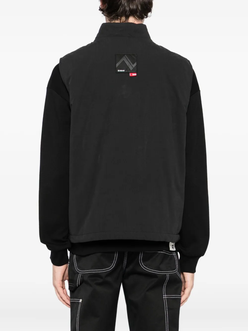 izzue Bodywarmer met logopatch Zwart