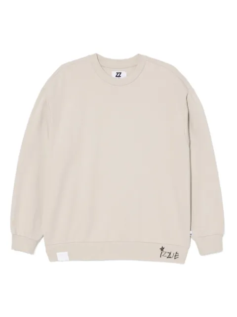 izzue graphic-print cotton sweatshirt