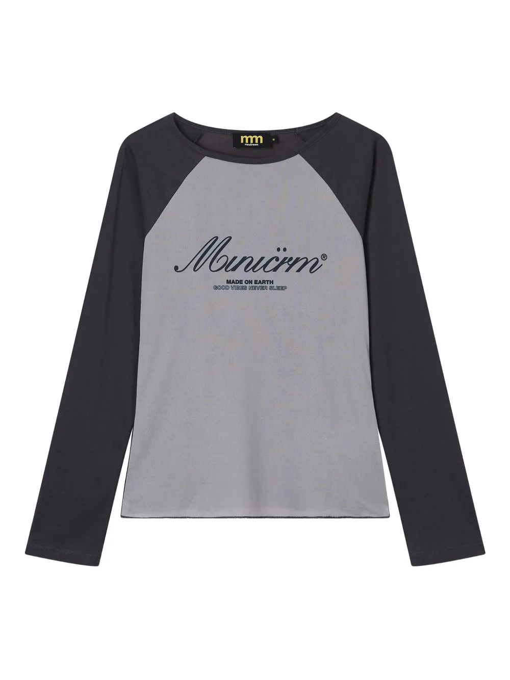 Mini Cream Raglan-sleeve T-shirt In Black