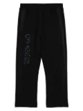 AAPE BY *A BATHING APE® logo-embroidered trousers - Black