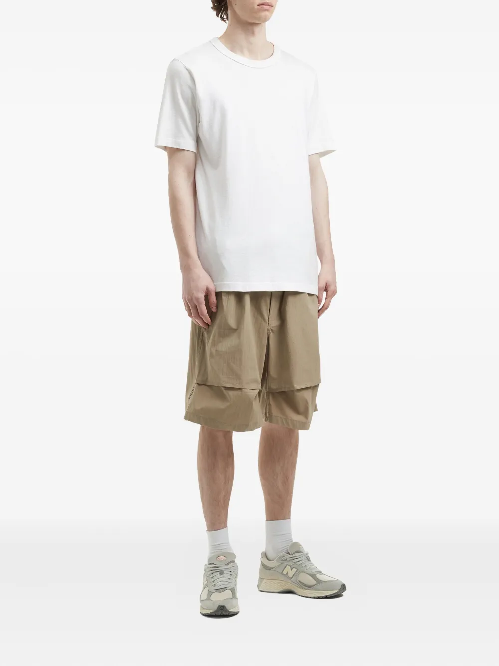 Alpha Industries Shorts met logopatch - Beige