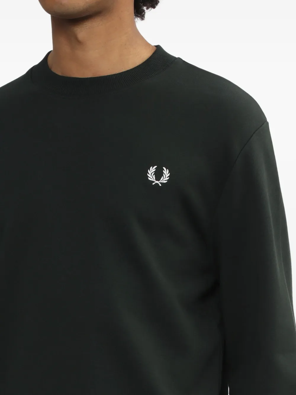 Fred Perry Sweater met ronde hals Groen