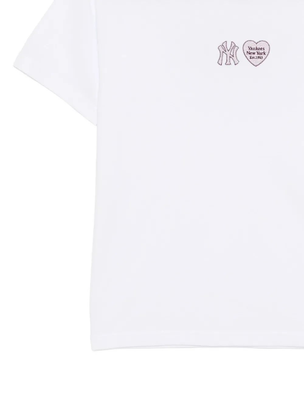 NEW ERA CAP T-shirt met geborduurd logo Wit