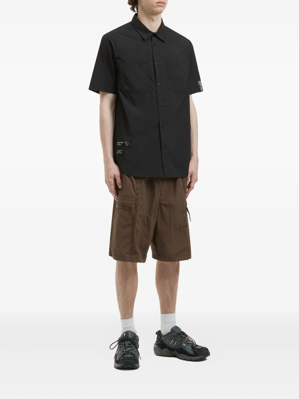 Alpha Industries Bermuda shorts met logopatch - Bruin