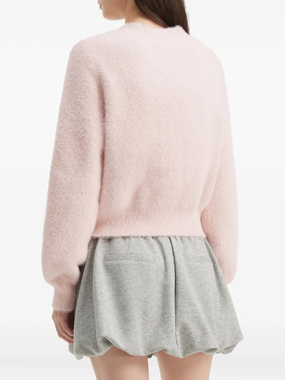 B+ab Embellished-button Cardigan In Pink