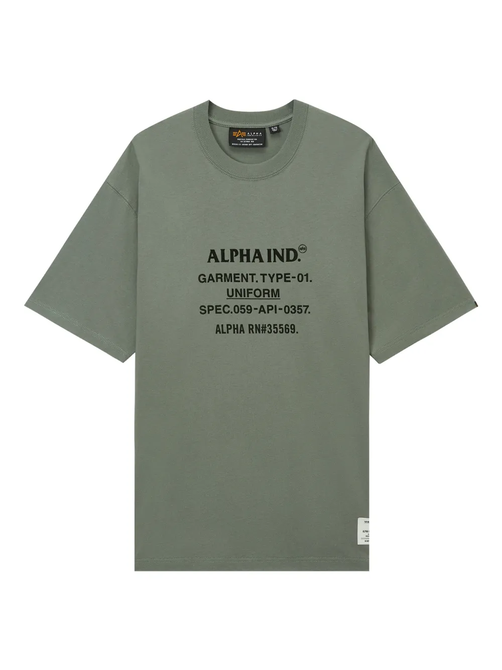 Alpha Industries graphic-print T-shirt | Green | Image 1