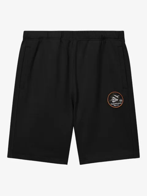 Alpha Industries patch-logo cotton shorts