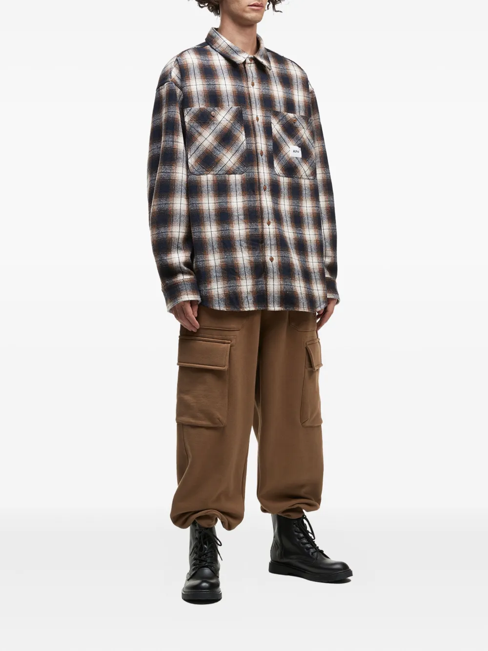 Alpha Industries Trainingsbroek met cargo zak - Bruin