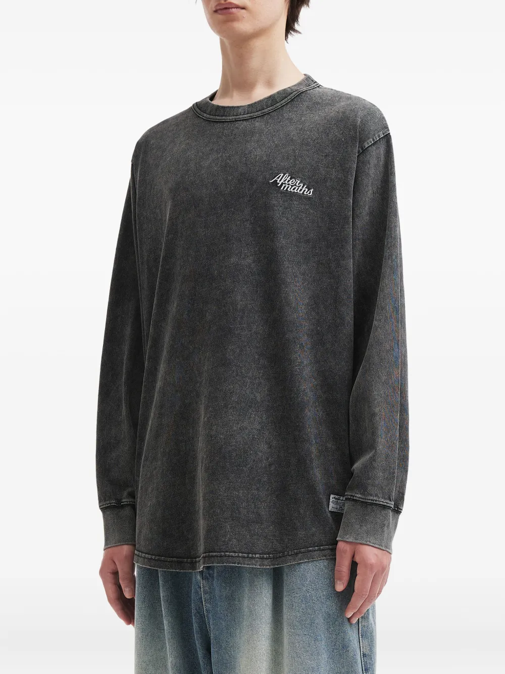 aftermaths embroidered long-sleeve T-shirt | T-Shirts | Image 2