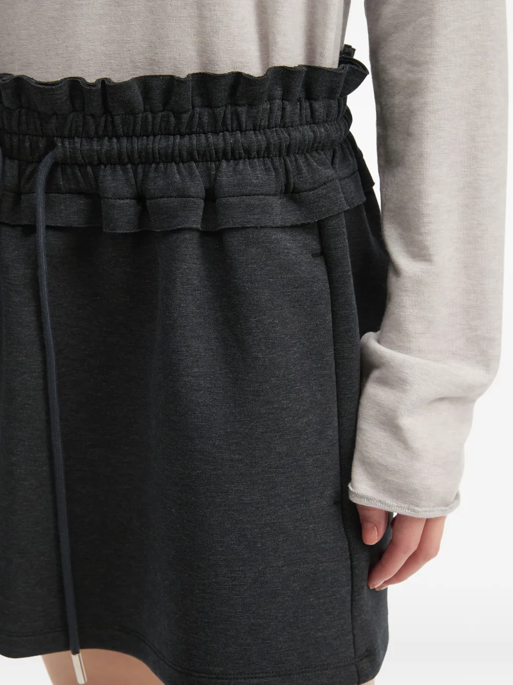 B+ab Elastic-waist Mini Skirt In Black