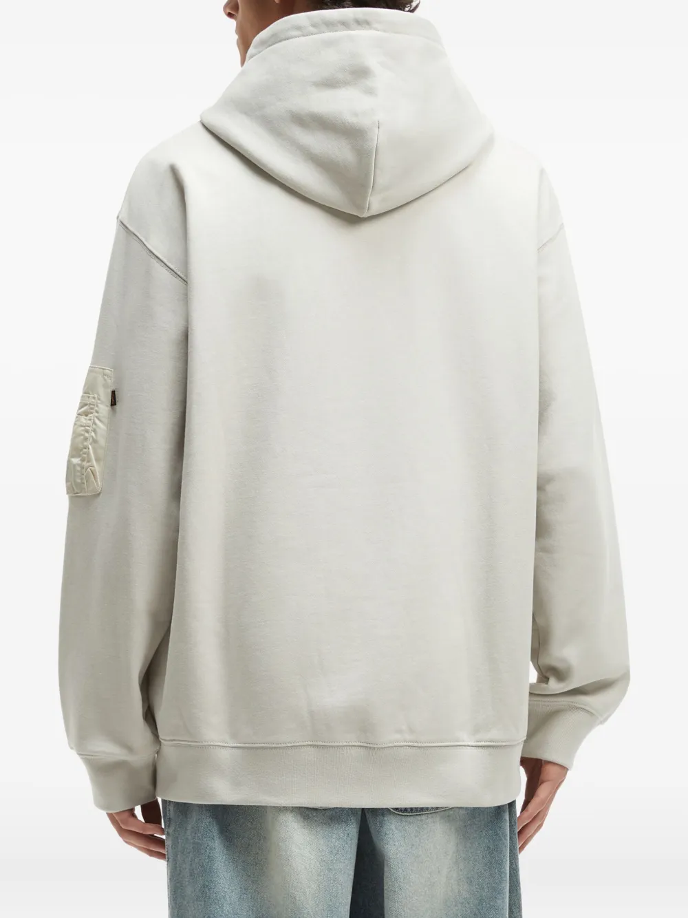 Alpha Industries Jack met capuchon zakdetail en rits Wit