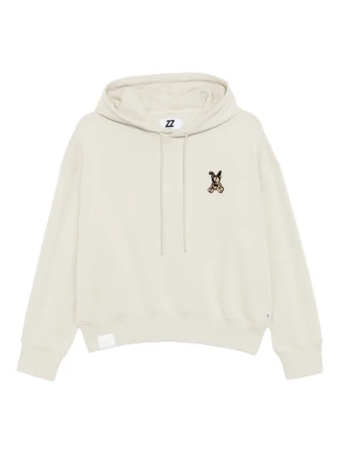 izzue logo-embroidered hoodie