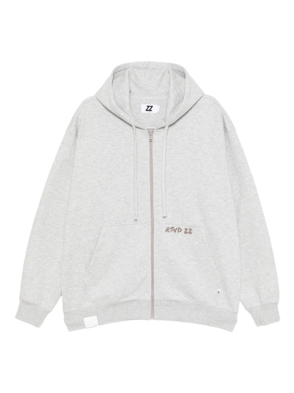 izzue graphic-embroidered hoodie | Grey | Image 1