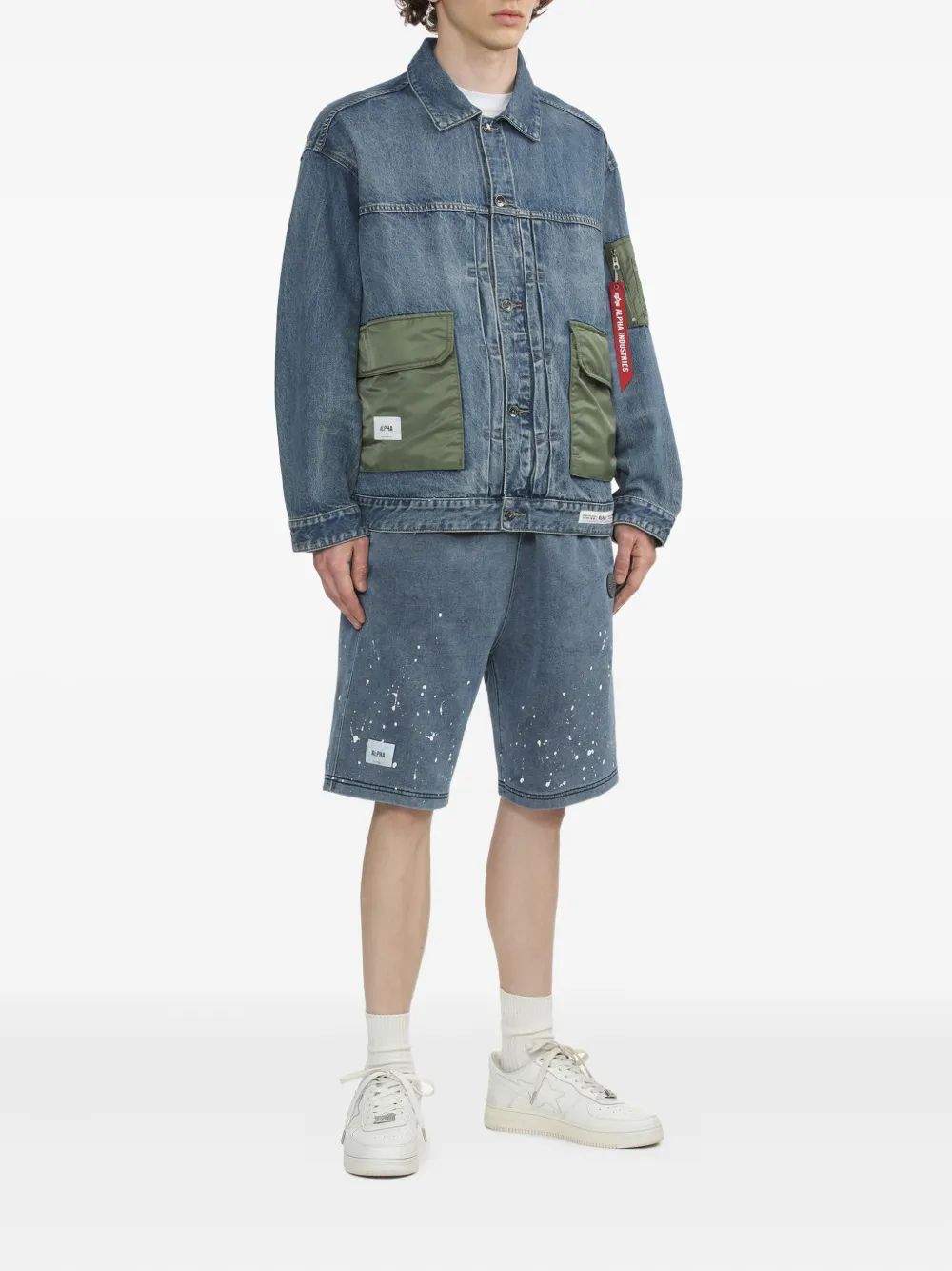 Alpha Industries Denim shorts - Blauw