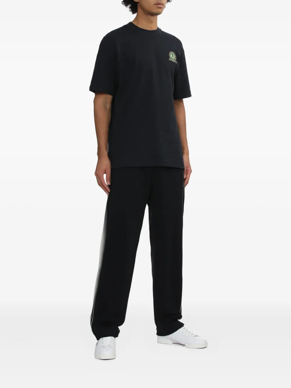 Fred Perry T-shirt met logopatch - Blauw