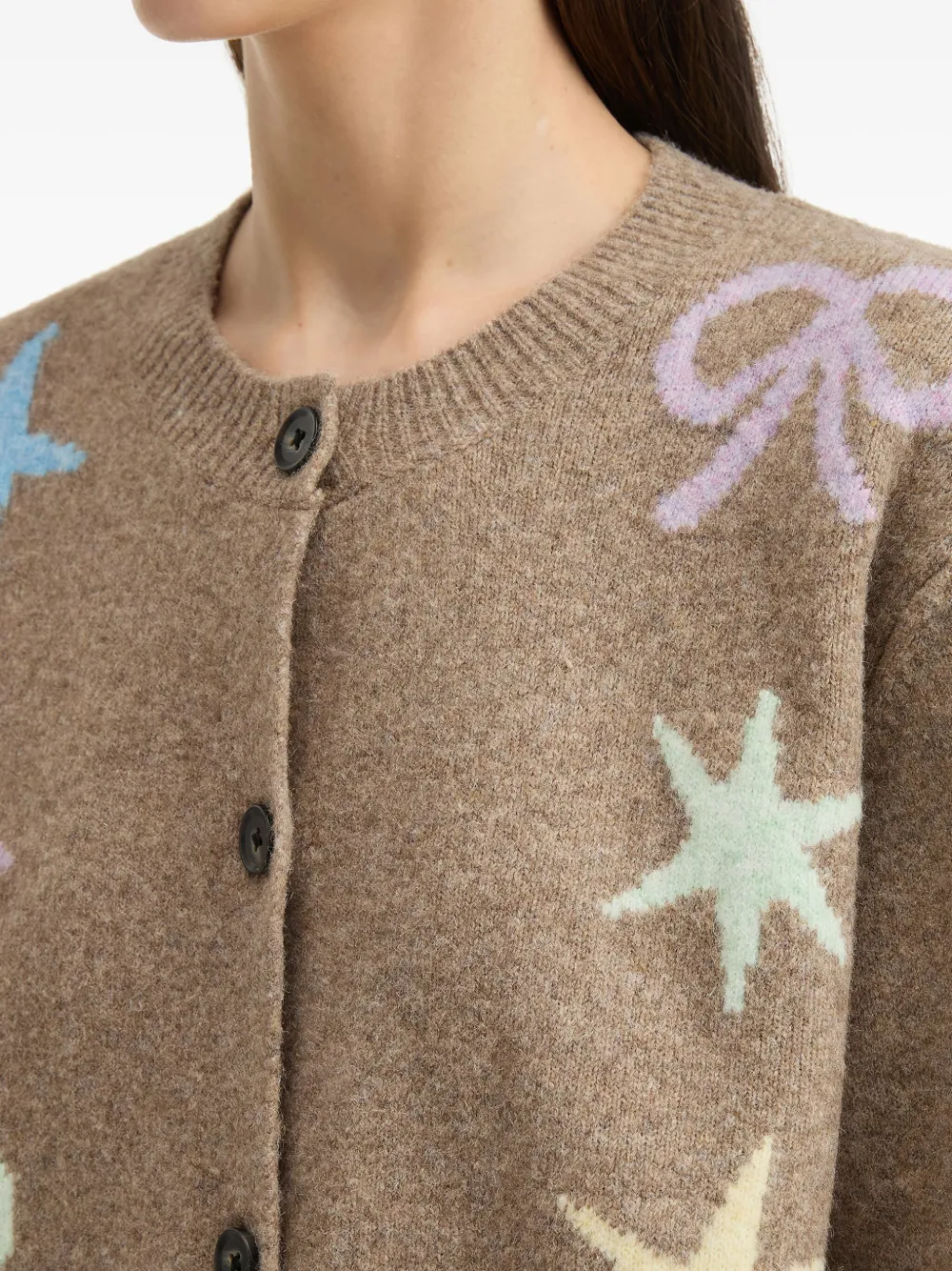 b+ab Vest verfraaid met ster Bruin