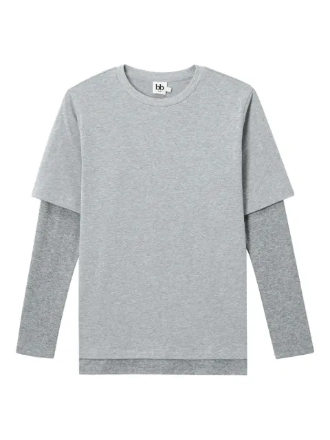 b+ab layered cotton T-shirt