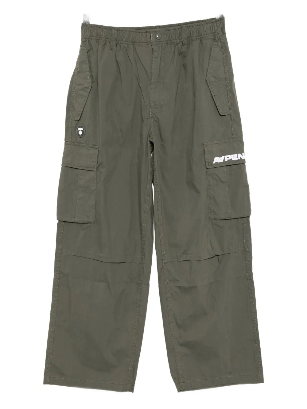AAPE BY *A BATHING APE® Pantaloni con applicazione logo - Verde
