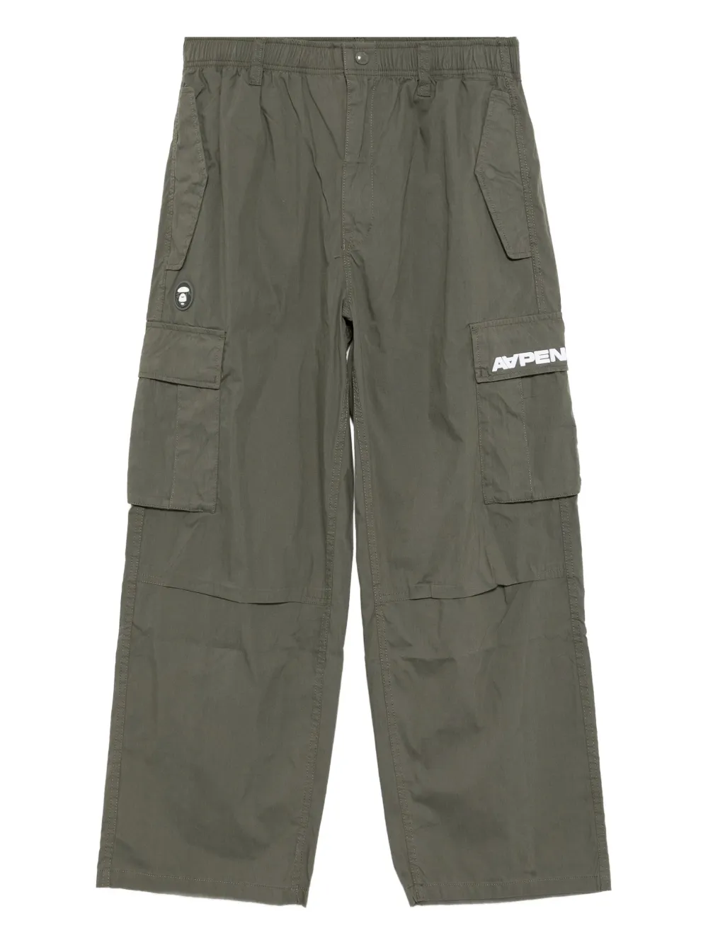Aape By A Bathing Ape Logo-patch Track Pants In Green
