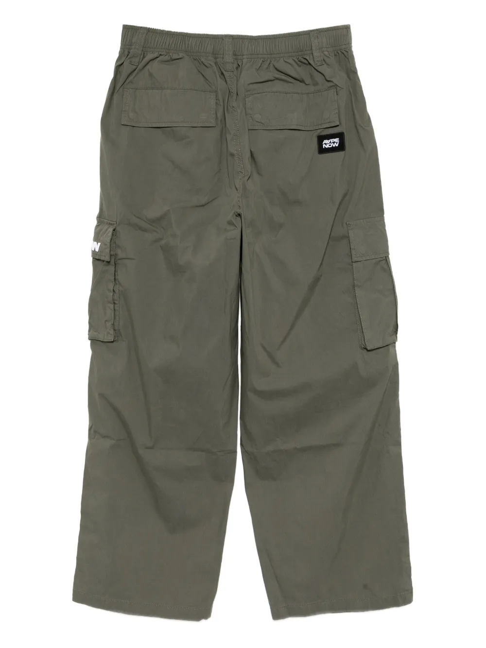 Aape By A Bathing Ape Logo-patch Track Pants In Green
