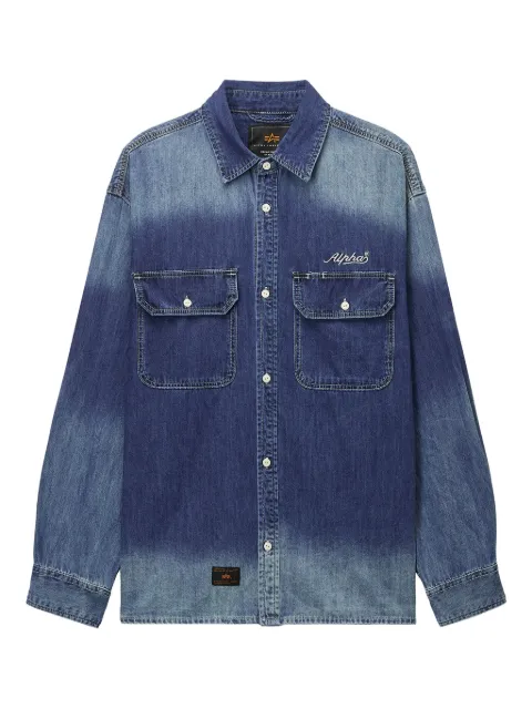 Alpha Industries ombre-effect denim shirt