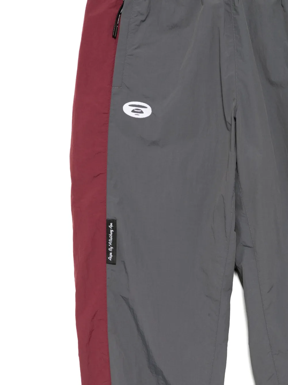 Aape By A Bathing Ape Logo-embroidered Trousers In Animal Print