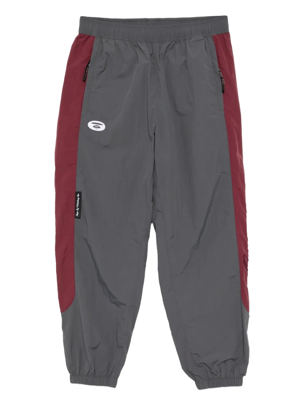 AAPE BY *A BATHING APE® logo-embroidered trousers | Grey | Image 1