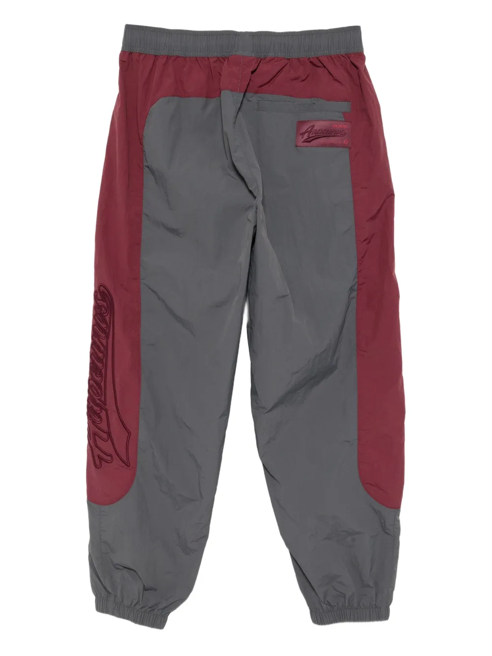 AAPE BY *A BATHING APE Broek met geborduurd logo - Grijs