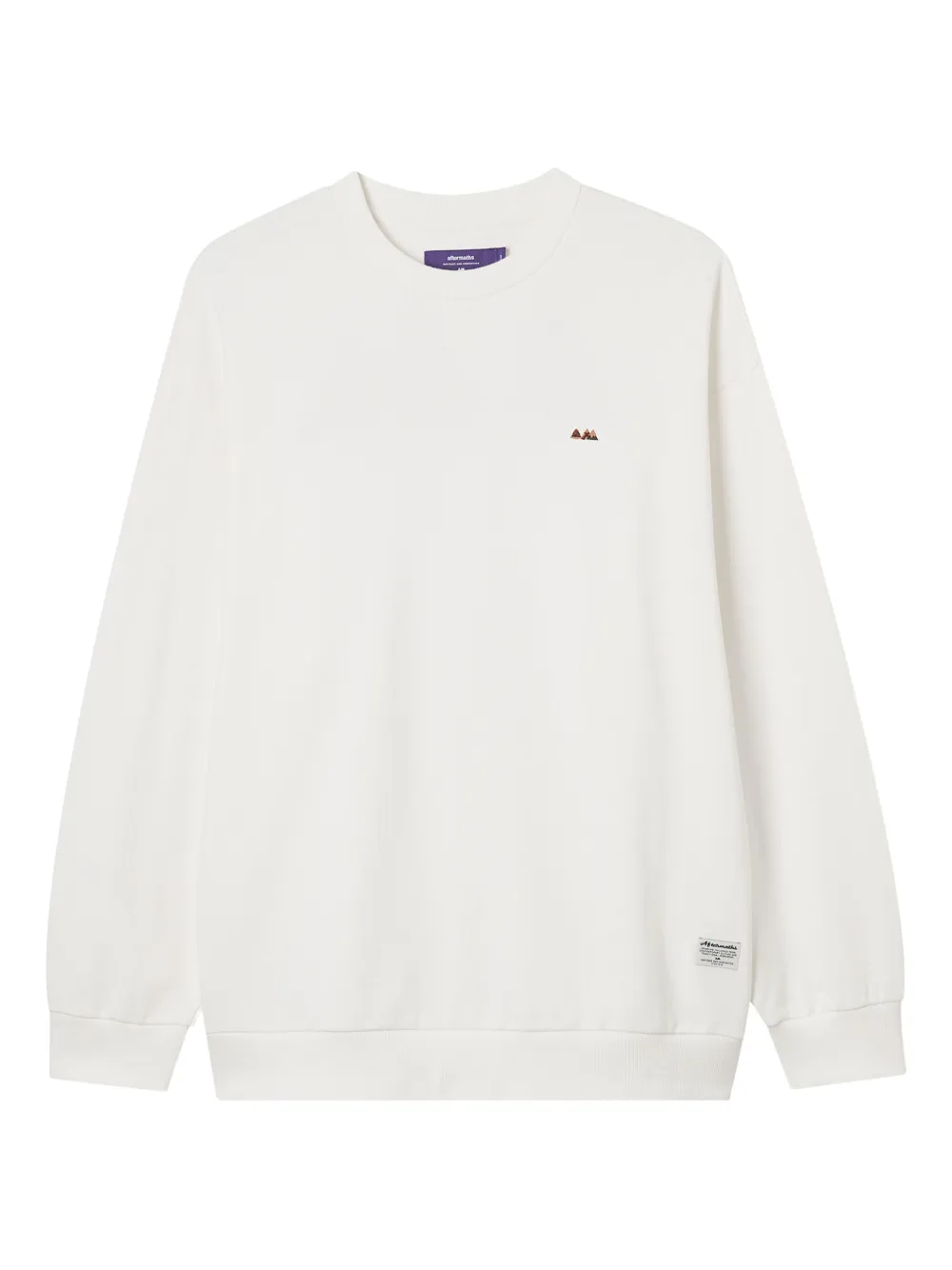 aftermaths embroidered-triangle sweatshirt | White | Image 1
