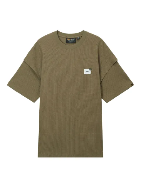 Alpha Industries double-layered waffle-knit T-shirt