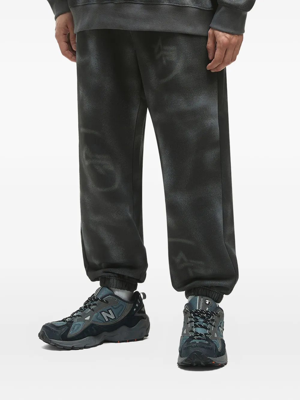 Alpha Industries Trainingsbroek met tie-dye print en logo Grijs