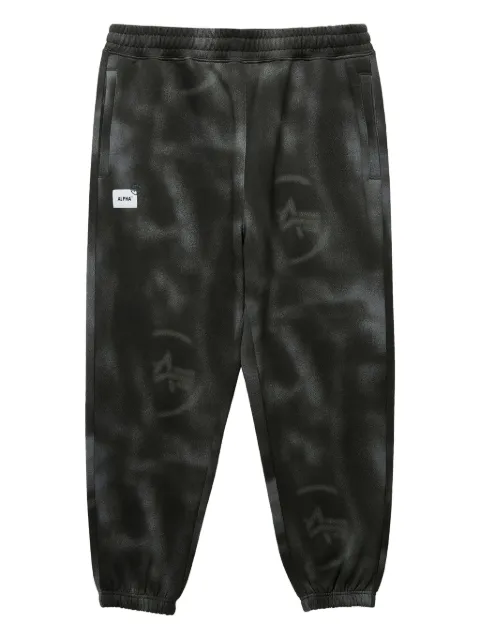 Alpha Industries tie-dye logo track pants