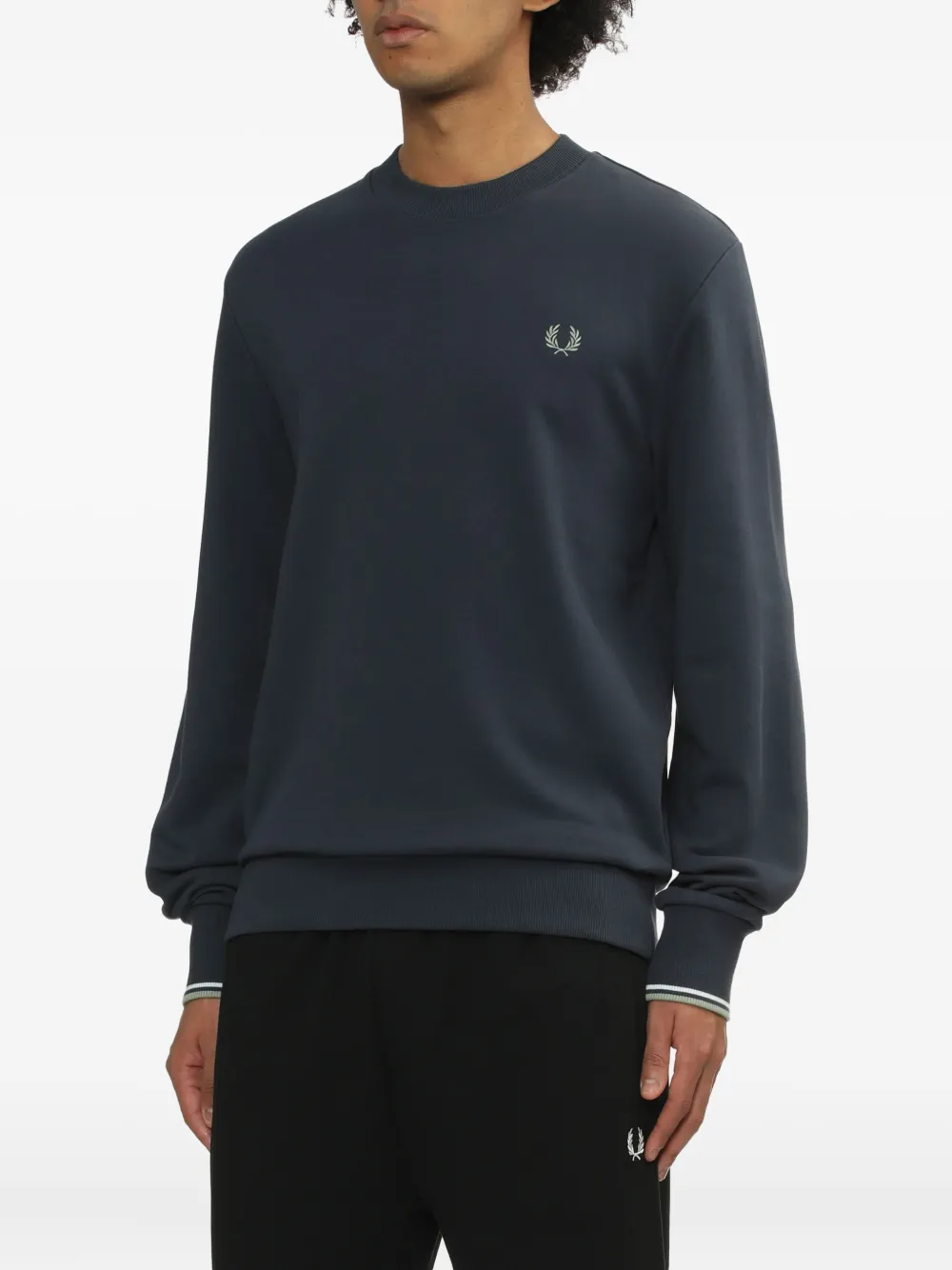 Fred Perry Sweater met ronde hals Blauw
