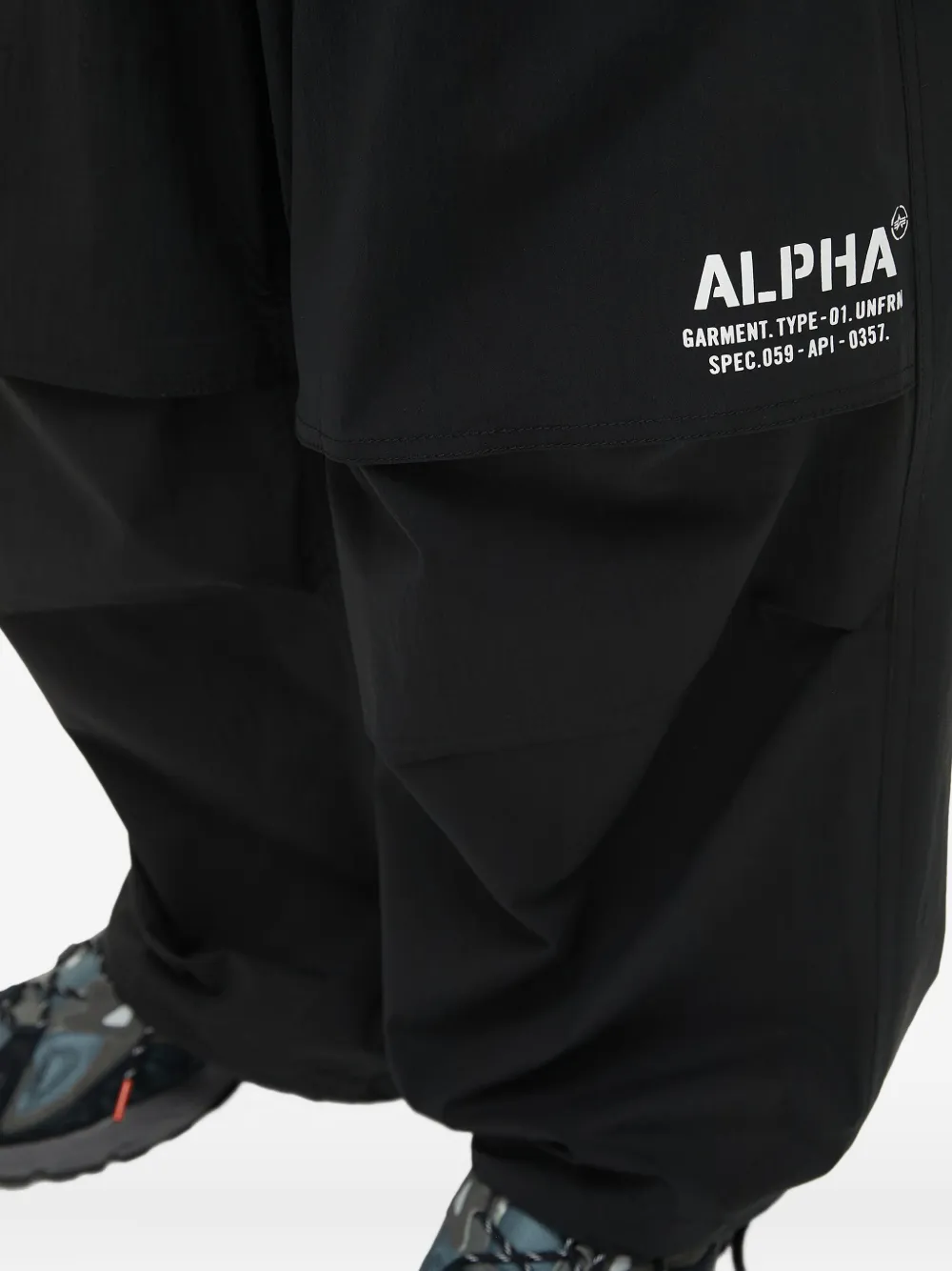 Alpha Industries Broek met trekkoord Zwart