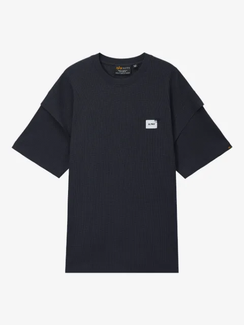 Alpha Industries double-layered waffle-knit T-shirt