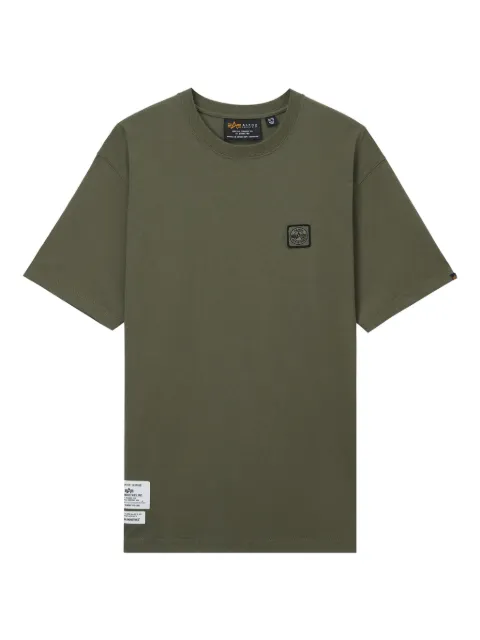 Alpha Industries logo-patch cotton T-shirt